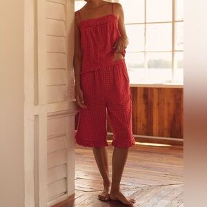 Lyrebird Ruffle Apron Cami & Bermuda Shorts Set Size XS